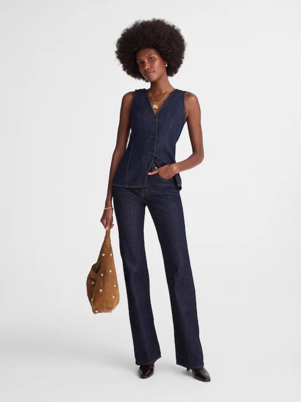 Madewell Vintage Flare Jean in Rinse Wash-Rigid Size 24 $148 NW185
